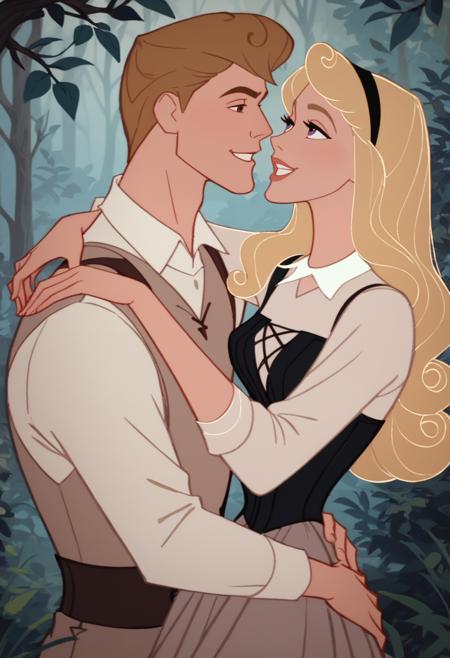 Disney Princess Royal fashion Couples Aurora and Prince Phillip 3